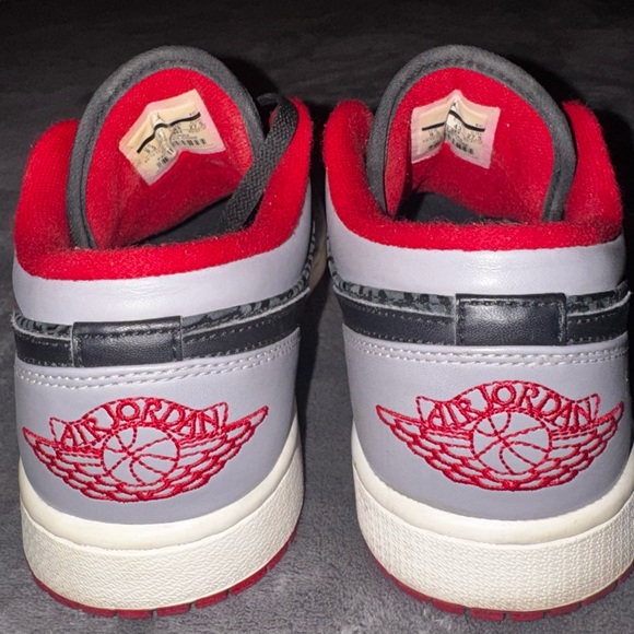 Jordan Black and Red Athletic Shoes - Picture 4 of 5